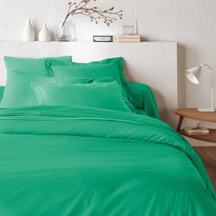 Dekbedovertrek met rits in effen katoen, Scénario