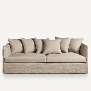 Bankhoes in gekreukt linnen Néo Chiquito