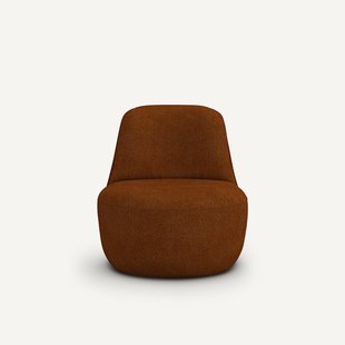 Draaifauteuil in gevlochten chiné, Rosebury