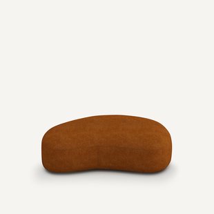 Poef in gevlochten mêlee stof, Rosebury