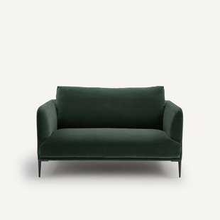 Fluwelen 2-zitsbank, Oscar-design E. Gallina