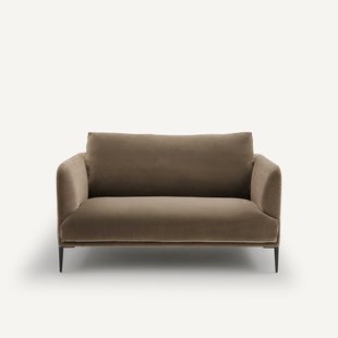 Fluwelen 2-zitsbank, Oscar-design E. Gallina