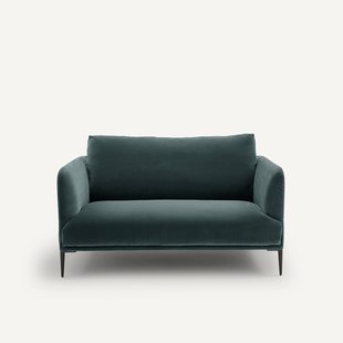 Fluwelen 2-zitsbank, Oscar-design E. Gallina