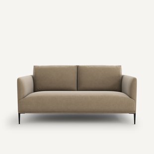 Compacte zitbank in fluweel, Oscar, ontwerp E. Gallina