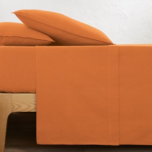 Plat laken, in katoen flanel, Clara