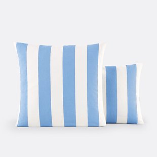 Kussensloop in katoen, Hendaye blauw