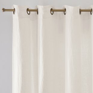 Linnen gordijn met oogjes, Elba