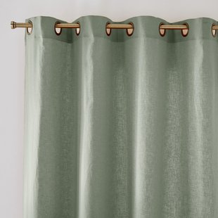 Gordijn in halflinnen met oogjes, Lincot