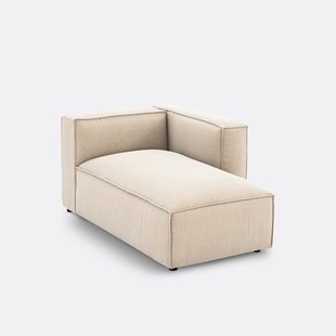 Modulaire longchair van geribd vintage fluweel, Seven