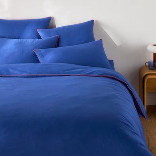 Effen dekbedovertrek in katoen, Macha