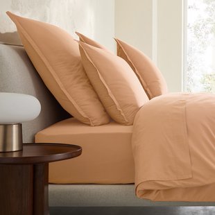 Kussensloop in gewassen perkal katoen, Sabbal