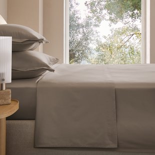 Plat laken in katoensatijn, Galor