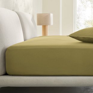 Hoeslaken, gewassen katoensatijn, omslag 30 cm, Saria