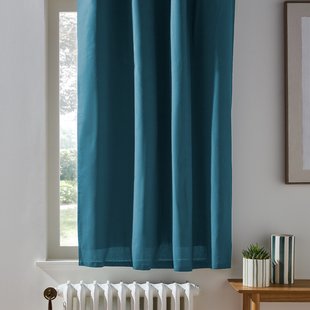 Verduisterend katoenen radiatorgordijn met oogjes Scenario