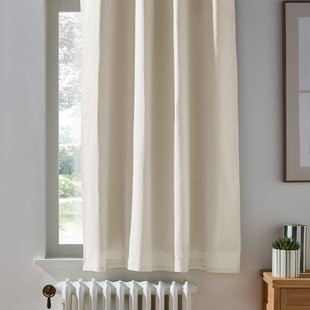 Verduisterend katoenen radiatorgordijn met oogjes Scenario