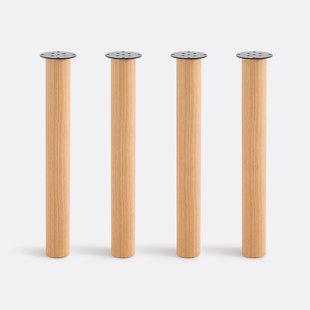 Set van 4 tafelpoten, gefineerd, Alzar