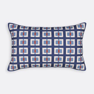 Kussenhoes 50x30 cm, geborduurd katoen, Mauro