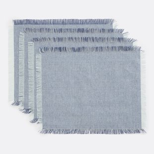 Placemats in geweven-geverfd katoen, Navao