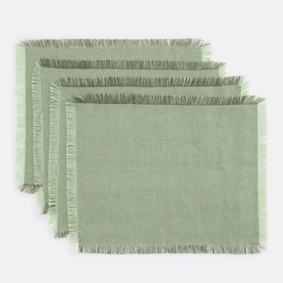 Placemats in geweven-geverfd katoen, Navao