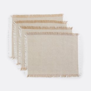 Placemats in geweven-geverfd katoen, Navao