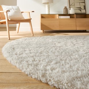 Extra zacht  vloerkleed met organische vorm, Tedia