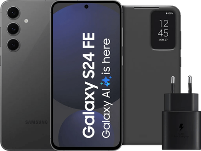 Samsung Galaxy S24 FE 128GB Grijs 5G + Accessoirepakket