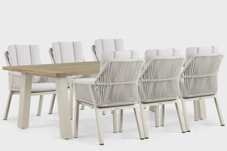 Lifestyle Verona/Glasgow 240 cm dining tuinset 7-delig