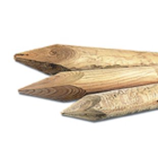 Massieve Tuinpaal Rond Geïmpregneerd - Grenen - Ø6cm - Lengte 200cm