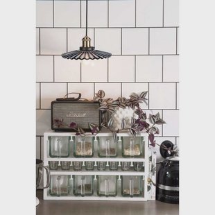 Unknown Globen Lighting hanglamp COBBLER, rookgrijs, Ø 25 cm