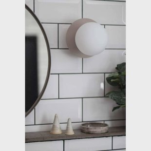 Art Deco Wand-/Plafondlamp IP44 White - Globen Lighting