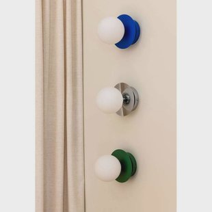 Globen Lighting wandlamp ART DECO, chroom/wit Ø 16 cm IP44