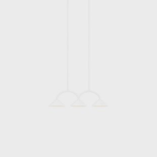 Globen Lighting hanglamp CURVE 3, wit, 3-lamps, 95 cm