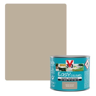 V33 Decoratieve Verf Easy Colours Beige Zijdeglans 0,125l