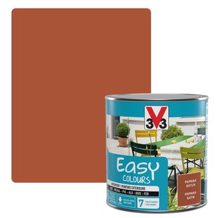 V33 Decoratieve Verf Easy Colours Paprika Zijdeglans 0,5l