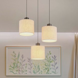 Globo LED hanglamp Thea, Ø 49 cm, 3-lamps, crème/matzwart