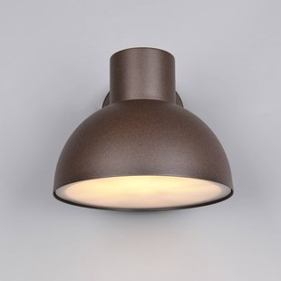 Trio Lighting Buitenwandlamp ELBE, roestkleurig, Ø 20 cm, metaal, IP44