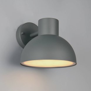 Trio Lighting Buitenwandlamp ELBE, antraciet, Ø 20 cm, metaal, IP44