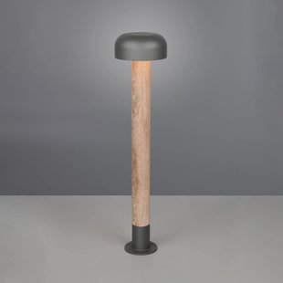 Trio Lighting Tuinpadverlichting FRASER, houtlook, hoogte 85 cm, metaal, IP54