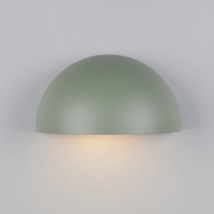 Trio Lighting Buitenwandlamp MAAS, groen, breedte 27 cm, metaal, IP44