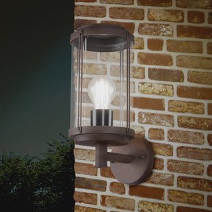 Trio Lighting Buitenwandlamp TANARO, roestkleurig, hoogte 33 cm, metaal IP44