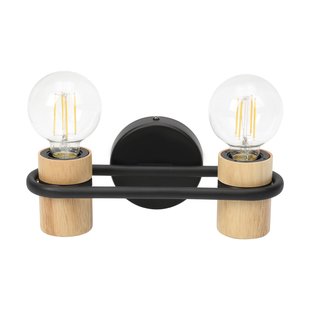 Eglo Wandlamp Chieveley Zwart 2xe27