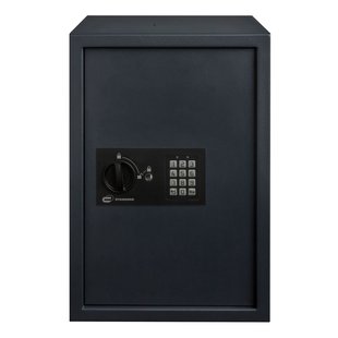Standers Elektronische Kluis 50l - Met Elektronisch Codeslot - Uitneembare Legplank En Gemiddeld Beschermingsniveau - 37x53x37cm