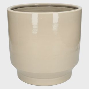 Bloempot, aardewerk, beige,&Oslash;27 X 24 cm