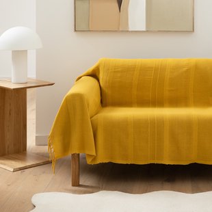 Katoenen plaid met franjes, Nedo