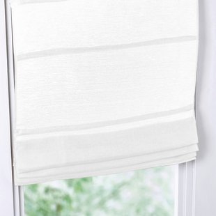 Vouwgordijn in stamijn van linnen/katoen