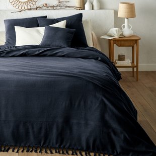 Katoenen beddensprei met franjes, Nedo