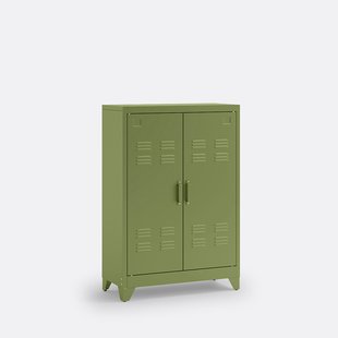 Lage kast in metaal, 2 deuren, Hiba