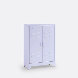 Lage kast in metaal, 2 deuren, Hiba