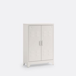 Lage kast in metaal, 2 deuren, Hiba