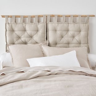 Gematelasseerd kussen hoofdbord in zuiver katoen, Scenario